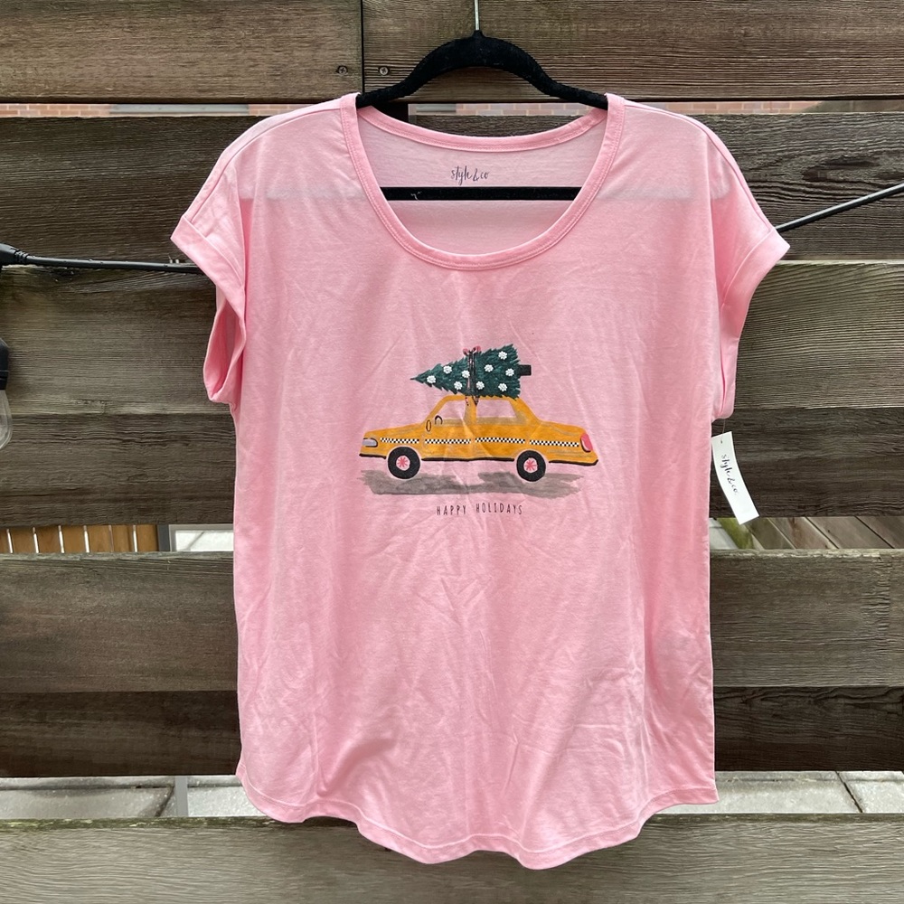 NYC Taxi Holiday Shirt NWT